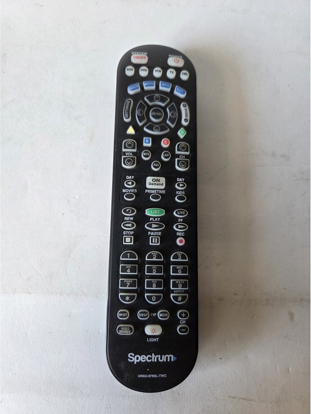 Spectrum Remote Control UR5U-8780L-TWC Tested No Cover A6